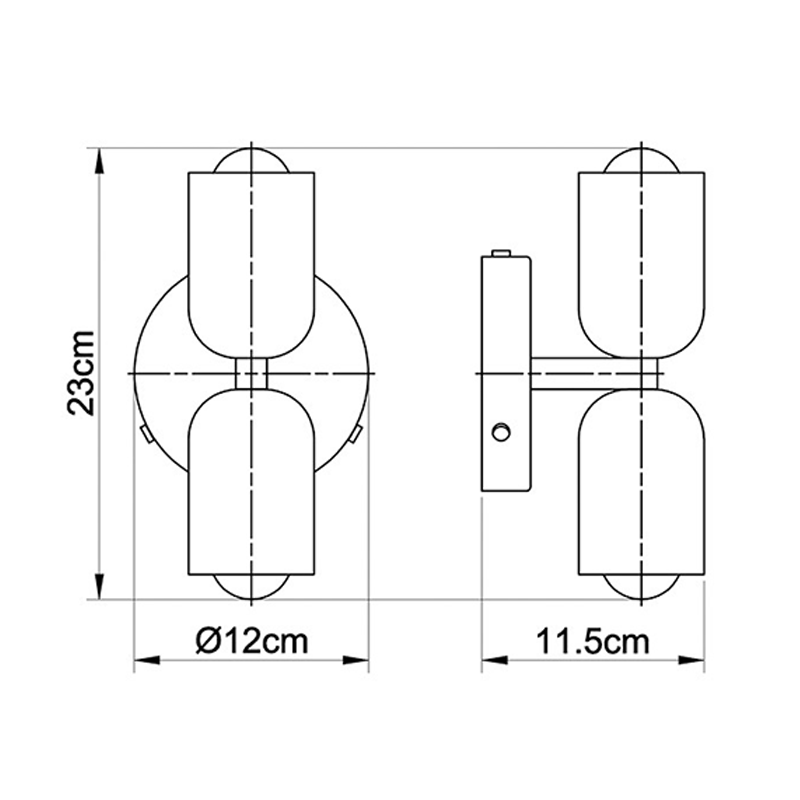 Acryl Wandlamp