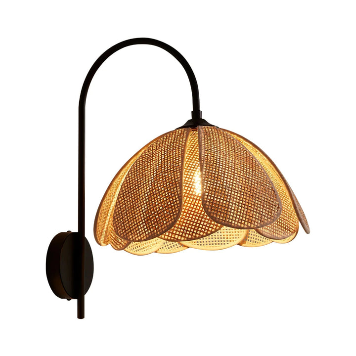 Gloed van Rotan Wandlamp